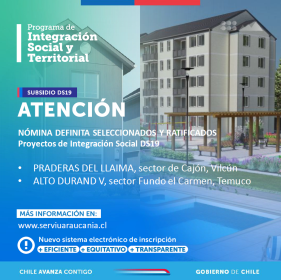 Llamado a Postulación Proyectos DS19 