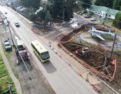 MEJORAMIENTO EN AVENIDA O’HIGGINS EN GORBEA PRESENTA UN 43% DE AVANCE 