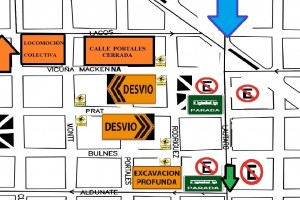 Plan desvío calle Portales, Temuco