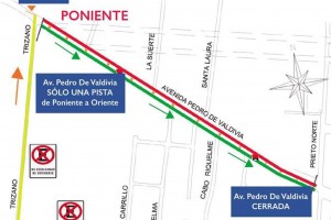 Plan de desvío - Proyecto Mejoramiento Avenida Pedro de Valdivia