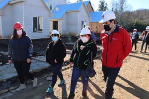 UN 64% DE AVANCE PRESENTA CONJUNTO HABITACIONAL RURAL QUE SE CONSTRUYE EN HUISCAPI