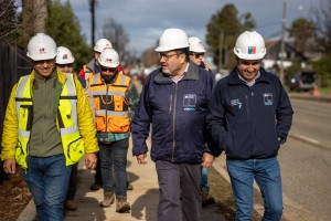 MEJORAMIENTO EN AVENIDA O’HIGGINS EN GORBEA PRESENTA UN 43% DE AVANCE